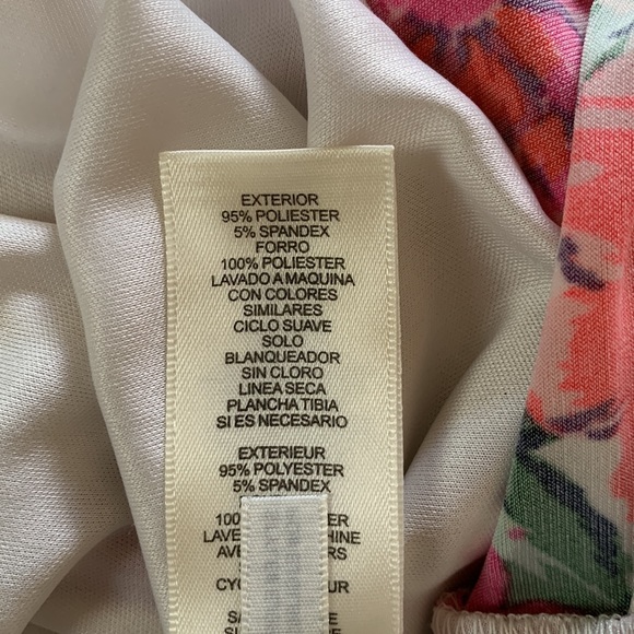 Eliza J White Floral Sleeveless Midi Dress Size 4P - Picture 9 of 9